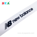 white silicone print polyester grosgrain webbing strap 25mm